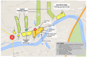 Run the River Race / Parking Map